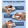 Ergonomic Contour Side Sleeper Pillows for Adults, Cooling Orthopedic Pillow for Pain Relief Support, Memory Foam Pillows Back Stomach Sleepers